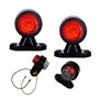 BUL BARS 2 x BLANC + ROUGE feu de gabarit feu latéral 12V 24V E-marque feu de position côté voiture camion voiture lampe lumière