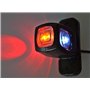 Lot de 4 marqueurs lumineux latéraux arrière triple fonction 24 V 12 V pour remorque/van/camion/caravane/châssis/mobile home Ora