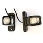 Lot de 4 marqueurs lumineux latéraux arrière triple fonction 24 V 12 V pour remorque/van/camion/caravane/châssis/mobile home Ora