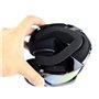 Jzhen Anti-UV Brouillard, Lunettes Transparent Clair pour Moto Cross Goggle-Noir
