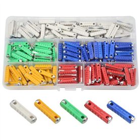 WMYCONGCONG Lot de 200 Fusibles de voiture Fusible automobile européen 5A 8A 10A 16A 25A pour voitures classiques Ancien style