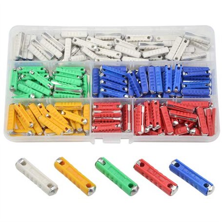 WMYCONGCONG Lot de 200 Fusibles de voiture Fusible automobile européen 5A 8A 10A 16A 25A pour voitures classiques Ancien style