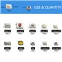 WMYCONGCONG Kit d'assortiment de 300 boutons poussoirs tactiles micro-momentanés pour télécommande de voiture