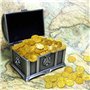 JOYUE 150 Pcs Pirate Pièces d'or Enfants Jouets Le Trésor de Chasse Décoration de Fete, pour Les Enfants ou Faveur de Fête
