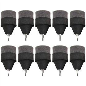POFET 10pcs Mousse éponge Pointes de flèche Pointes de sécurité Souples Conseils de Pointe pour tir à l'arc Chasse Pratique CS J
