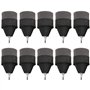 POFET 10pcs Mousse éponge Pointes de flèche Pointes de sécurité Souples Conseils de Pointe pour tir à l'arc Chasse Pratique CS J