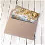 Vordas 30 Pièces Rétro Papier Kraft Enveloppe avec Ruban, Idéal pour les Enveloppes de Thanksgiving, les Invitations, les Cartes