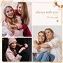 Bague de Câlins, Bague Argent Sterling 925 Femme always with you Réglable Anneau Ouvert Bague Pouce Bague Empilable Bagues Bijou