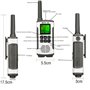Retevis RT45 Talkie Walkie, Rechargeable USB PMR446 Talkie-Walkie Professionnel,16 Canaux 121 Codes VOX LED Longue Portée Talkie