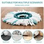 4 Pièces pour Leifheit Têtes de Rechange，Système à 2 Fibres Balai，Parfaitement compatible Leifheit Serpillière Franges De Rempla