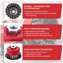 8 Pièces Brosse Métallique pour Perceuse Meuleuse D'angle, Brosse à Ffil Fileté pour Meuleuse D'angle avec Filetage M14, Convien