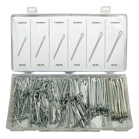 Set de 555 goupilles fendues Falon Tech - 6 dimensions différentes - FT-OA555