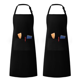 LivinEase Tabliers réglables unisexes pour hommes et femmes – Tabliers de chef à 2 poches pour hommes et femmes