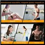 iWarmbase Electrostimulateur Musculaire, Abdos Musculation Appareil, 6 Modes et 19 Intensités Ceinture Musculation Electrostimul
