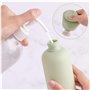 JJiaoLinin Lot de 2 Flacons Compressibles,Bouteilles de Lotion à Presser avec Bouchon à Rabat, Anti-Fuite, Rechargeables Bouteil