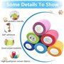 JJiaoLinin Bandage Auto-Adhésif,12 Rouleaux Bande Cohésive Bandage Autoadhésif Cohésifs Bandage Auto-adhésif élastique Sports Ba