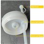 Couvre Paille, 6PCS Bouchons en Silicone Anti-Éclaboussures Compatibles avec les TassesStanley de 40 oz/30 oz 2 Couvercles de Pa
