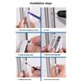 4 Pièces de verrouillage de fenêtre, fenêtre Boucle verrouillage de fenêtre Verre de porte verrouillage de porte en aluminium ve
