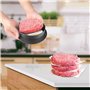 Ceisazira Presse à Hamburger Professionnel 3 en 1, Antiadhésive Presse à Burger avec Poignée en ABS,Moule Steak Haché pour Délic