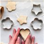 Comzantor 30 Pièces Emporte Piece Patisserie, 10 Formes Set Emporte-Pièces en Acier Inoxydable, Cookie Cutters avec Boîte de Ran