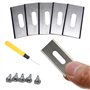 NMBCH Lame de Rechange en Titane,Lame pour Tondeuse, Accessoires pour Tondeuse,Lames Tondeuse Gazon,Compatible avec Les Lames de