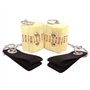 JD Fire Poi pour débutant 50 mm – Kit de base Fire Poi – Comprend un sac de jonglage en cascade