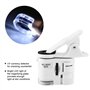Fydun Microscope De TéLéPhone, 9595W 60X Poche Loupe Mobile LED LumièRe Ultraviolette Mini Clip De TéLéPhone Portable Microscope