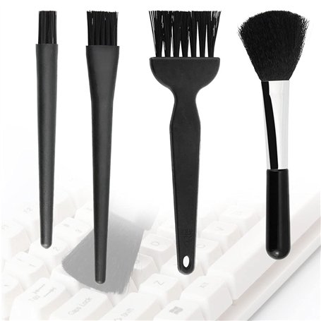 ANTHYTA 4-en-1 Brosses Antistatique Brosse Nettoyage Nettoyer Clavier Ordinateur Portable avec Poignée Pinceau Nettoyage PC Bros