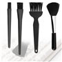 ANTHYTA 4-en-1 Brosses Antistatique Brosse Nettoyage Nettoyer Clavier Ordinateur Portable avec Poignée Pinceau Nettoyage PC Bros