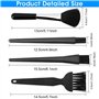 ANTHYTA 4-en-1 Brosses Antistatique Brosse Nettoyage Nettoyer Clavier Ordinateur Portable avec Poignée Pinceau Nettoyage PC Bros