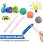 Kit de pâte à modeler - 36 couleurs - Argile de modélisation ultra légère - Avec accessoires d'outils - Pâte magique sèche à l'a