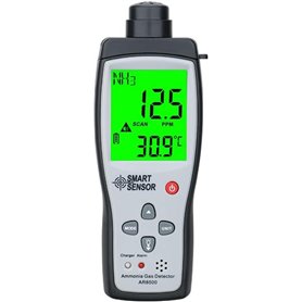 Smart Sensor AR8500 Détecteur de gaz ammoniaque numérique NH³ 0-100 ppm avec grand écran LCD