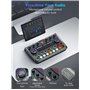 SINWE Kit d'équipement de podcast avec interface audio et microphone à condensateur de studio pour smartphones et PC, carte son 