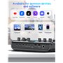 SINWE Kit d'équipement de podcast avec interface audio et microphone à condensateur de studio pour smartphones et PC, carte son 