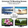 PERFETSELL 12 pièces vis de support TV M4 M6 M8 vis Vesa ensemble vis support mural TV assemblage vis support TV vis de fixation