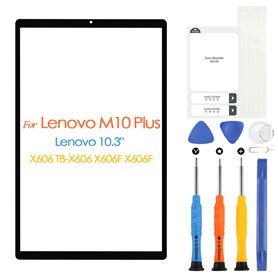 Écran pour Lenovo Tab M10 FHD Plus TB-X606 TB-X606F TB-X606X Capteur de Panneau de Verre Extérieur Avant Lentille en Verre Plein