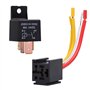 Ehdis Relais 12V 80A 4 Pin Car Truck Motor Heavy Duty on/Off normalement Ouvert SPST Relais Socket Plug-4 Fils Automobile