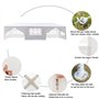 Outvita Tonnelle de Jardin, Tente de Réception Jardin avec 8 Bâches Amovibles pour Fête/Mariage/BBQ, 3x9x2,6m