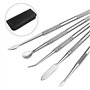 TOVOT 10 Pièces Outils de sculpture en cire en acier inoxydable Outils de sculpture double face Outils de modelage de l'argile