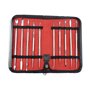 TOVOT 10 Pièces Outils de sculpture en cire en acier inoxydable Outils de sculpture double face Outils de modelage de l'argile