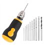 Mini perceuse manuelle portable avec 10 forets hélicoïdaux de 0