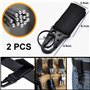 XAVSWRDE 19 PCS Attachements Molle en Plastique et Nylon Multifonction Mousqueton Molle Robuste Antifriction Attache Bracelet Pa