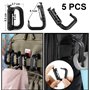 XAVSWRDE 19 PCS Attachements Molle en Plastique et Nylon Multifonction Mousqueton Molle Robuste Antifriction Attache Bracelet Pa