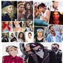 Loopunk 16 pièce Bandanas,Fichu Mouchoir Unisexe Bandeau de Cheveux Echarpe de Cou Multicolore pour Homme et Femme,Foulards Pais