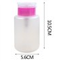 Distributeurs de Pompe de Dissolvant de Vernis à Ongles，4 Pièces 150ml Transparent Flacon Pompe Vide Bouteille en Plastique Vide