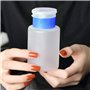 Distributeurs de Pompe de Dissolvant de Vernis à Ongles，4 Pièces 150ml Transparent Flacon Pompe Vide Bouteille en Plastique Vide