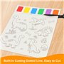 Chiluxendo 32 Pages Feutres Coloriage Kits de Loisirs Créatifs, Peinture Aquarelle Livre Debutant, Peinture avec Livres d'Eau po