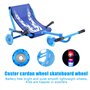 BYZESTY Lot de 2 roues lumineuses pour trottinette Stunt - LED de 100 mm - Avec ABEC - 7 roulements à billes - Roues de rechange