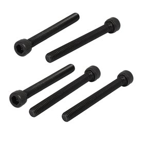 sourcing map 5pcs M6 x 55 mm Vis à Tête Cylindrique Hexagonale Six Pans Creux Boulon en Acier Allié 12
