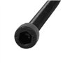 sourcing map 5pcs M6 x 55 mm Vis à Tête Cylindrique Hexagonale Six Pans Creux Boulon en Acier Allié 12,9 grade Noir entièrement 